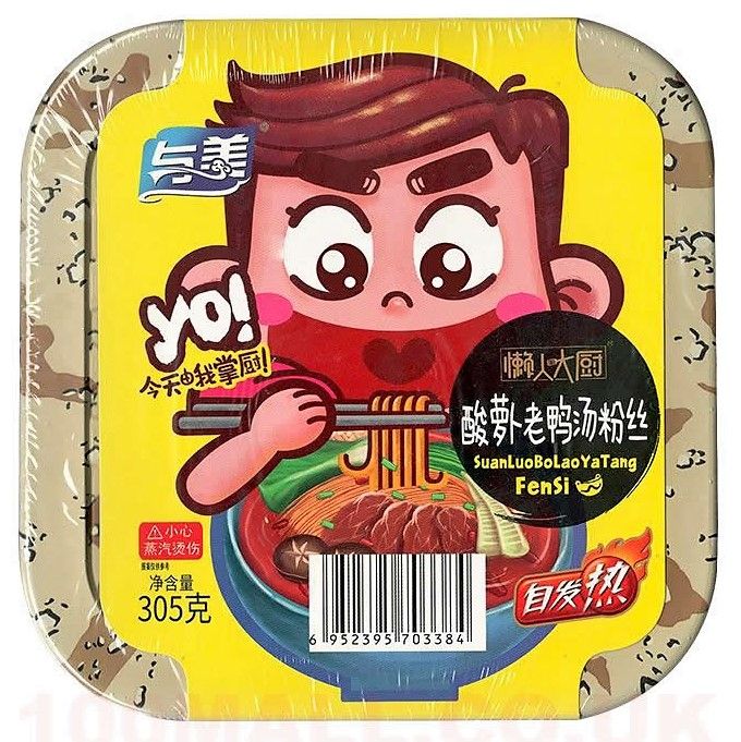 与美 懒人大厨自煮火锅 酸萝卜老鸭汤粉丝 305g 